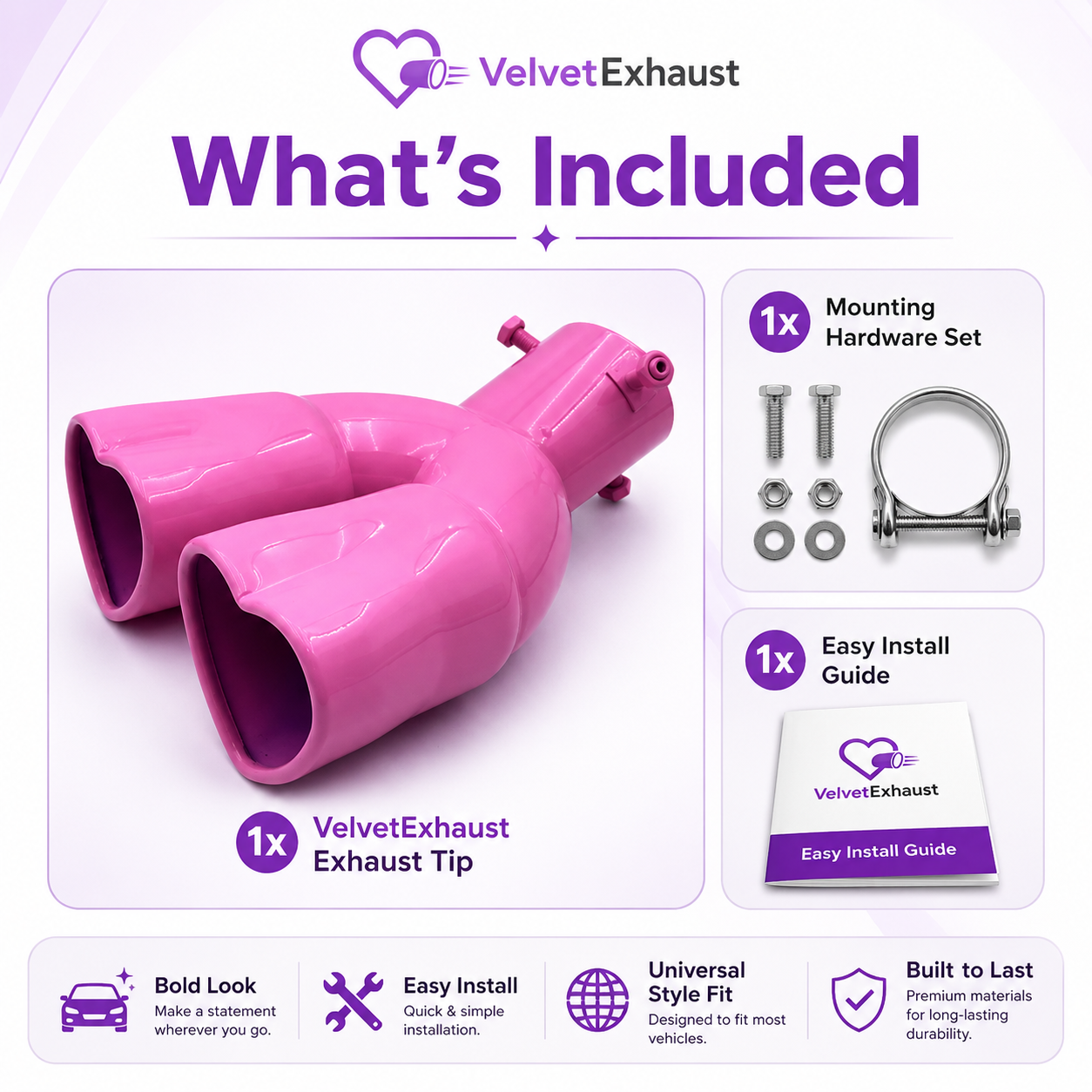 VelvetExhaust Double Heart Exhaust